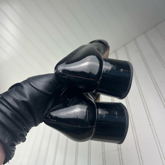 Franco Sarto Black Patent Pointed-Toe Low Heel Leather Loafers Women’s Size 9.5M - Picture 6 of 12